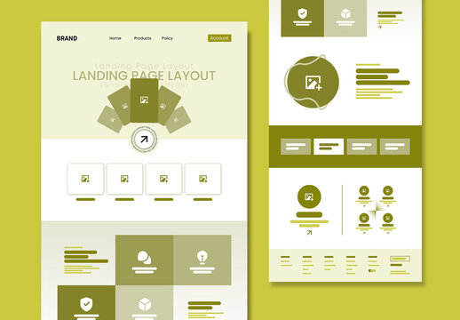 Landing Page Website Template UI Design
