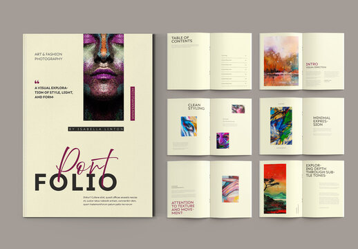 Minimal Art Photography Portfolio Magazine Template