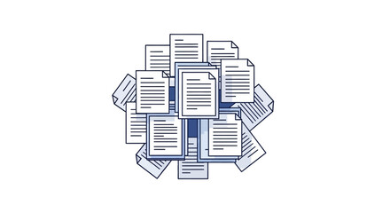 Collection of papers and documents. © Jajan