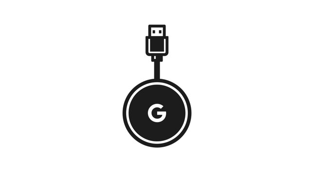 Google Chromecast Icon, Digital Media Streaming Device, HDMI Dongle