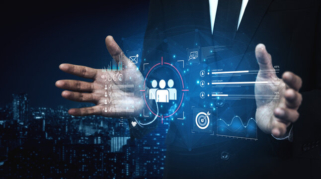 A dashboard for customer relationship management (CRM). The data analysis and market research help to identify a target audience and understand customer reviews and behavior. Fermion