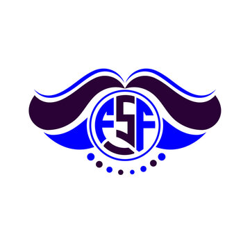 FSF letter logo creative design. FSF unique design