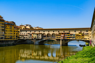 Obraz premium Ponte Vecchio Florenz, Toskana, Italien