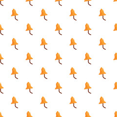 Obraz premium Repeating golden bells creating a seamless background for alerts and festive decoration