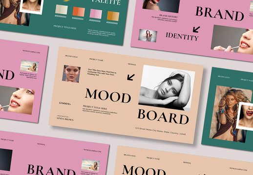 Mood Board Template Layout