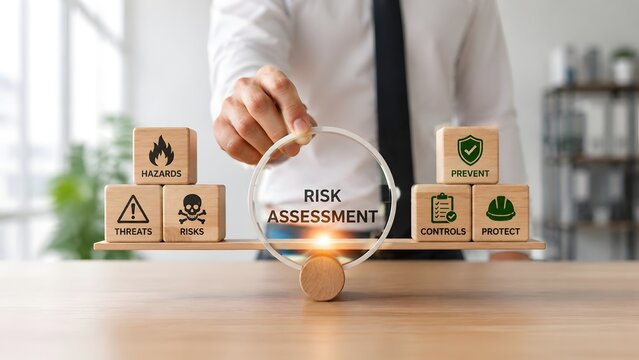 Comprehensive risk management framework emphasizing hazard identification and protective control measures for corporate security