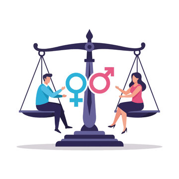 scales of justice and the person