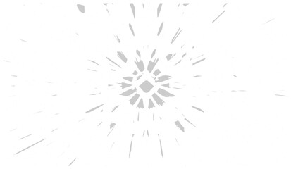 Obraz premium Explosion effect with geometric shards radiating outward in space