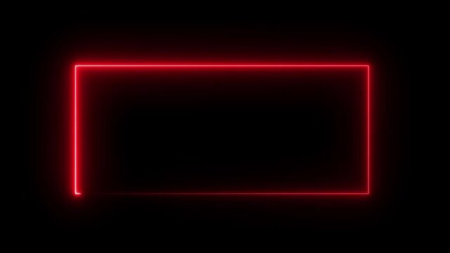 abstract beautiful seamless background , red color neon box spectrum looped animation Abstract background web neon box pattern LED screens projection 4k animation.