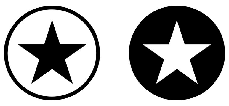favorite star rating icon set