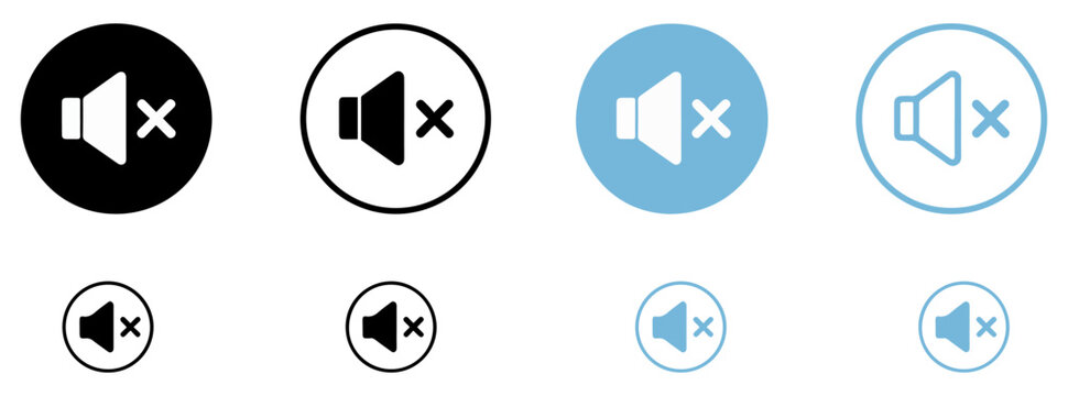 mute speaker volume off icon