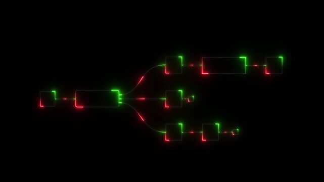 Multi function for Agentic AI technology motion background. Multi agent AI systems, Automate daily Tasks Smart AI Automate repetitive work. Digital Data moving technology surface.