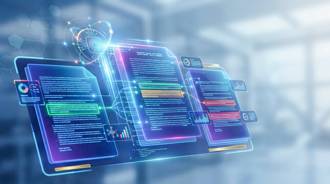 Digital document analysis and data processing interface