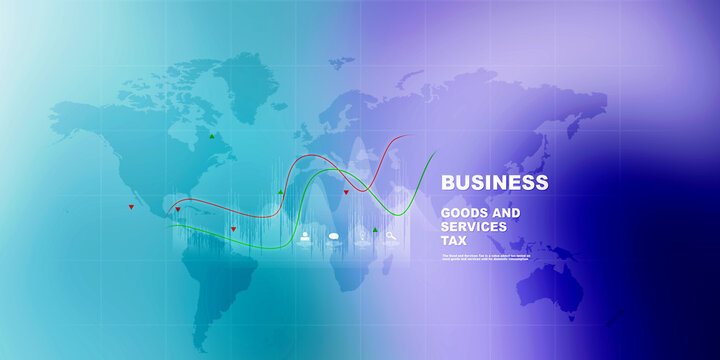 2d rendering Stock market online business concept. business Graph