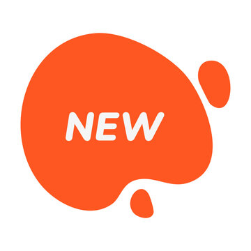 New Tag Curved Aesthetic Blob