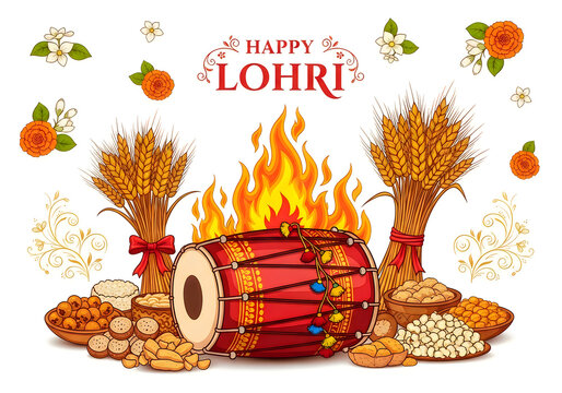 Celebrate lohri with festive bonfire and dhol