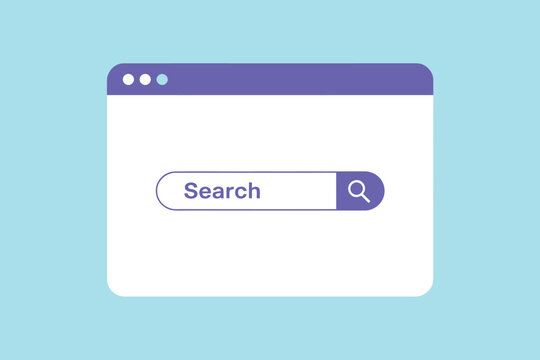 Browser, mockup template, clean webpage user interface design featuring modern internet browser window for website showcase UX design and online projects.