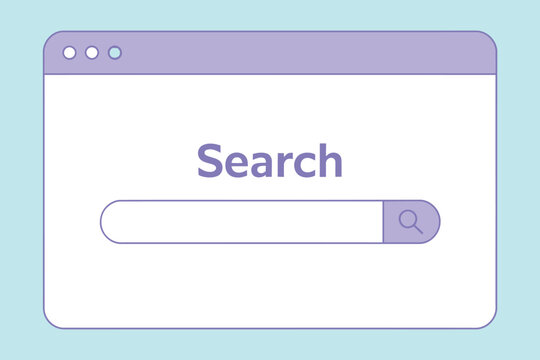 Browser mockup template, modern website user interface with internet browser window design for web development responsive layouts and digital presentations.