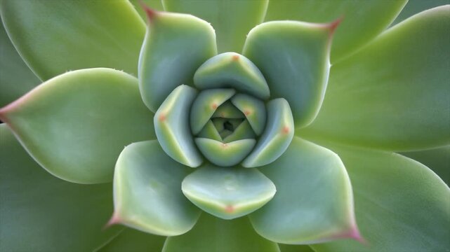 Top view of green succulent plant rosette pattern botanical nature leaves geometry texture botanical nature leaves geometry texture