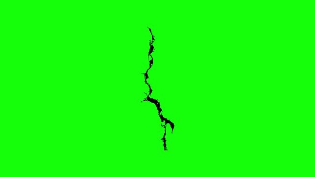 Cracked Concrete Texture on Green Background