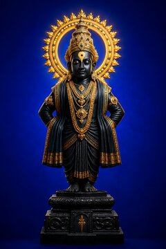 Luminous Lord Vitthal Vitthala Vithu Mauli Pandurang Vithoba Rakhumai Ashadhi Ekadashi Kamika Ekadashi Papankusha Ekadashi Mokshada Ekadashi Spiritual Illustration