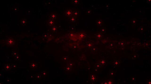 Colorful starry night sky outer space background. Cinematic journey across the Milky Way toward distant galaxies and constellations, Night starry skies with twinkling or blinking stars. 4k videos