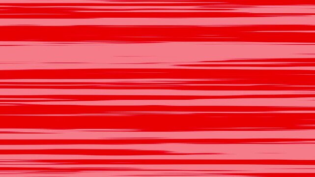 Abstract broken or no signal television, tv or computer screen glitch with noisy animation on black background. Red color animation 