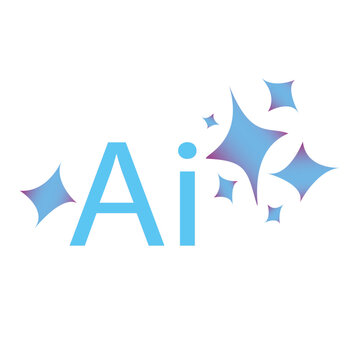 AI Vector Illustration of Blue and Purple color on the topic of artificial intelligence,Technology