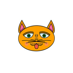 Cartoon Orange Cat Character © ABD Creative Studio