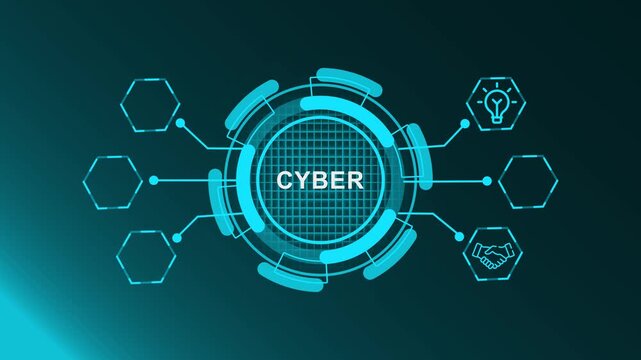 Cyber security icon set. Data protection symbol. Secured network icon collection. Technology concept. Vector illustration.
