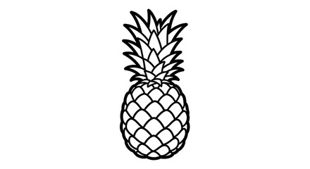 Obraz premium Intricate black and white pine tree emblem design.