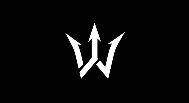 Abstract letter W logo with upward pointing arrow tips.