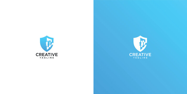 Innovative cloud computing logo concept featuring interconnected circuits, symbolizing creative digital network solutions and data management technology