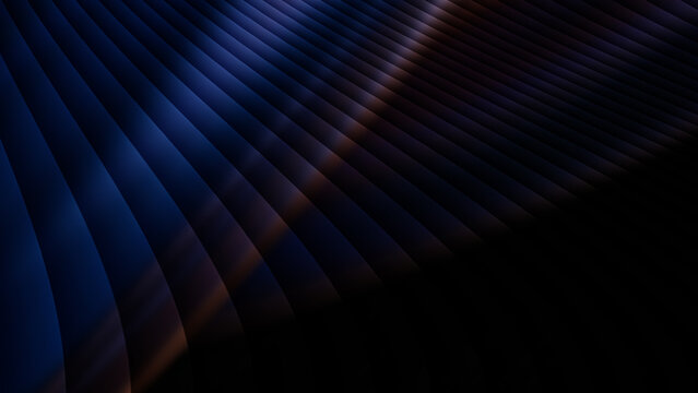 Abstract dark blue background with smooth gradient waves and soft light streaks for modern technology presentations and digital art designs