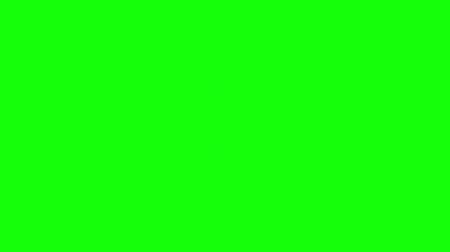 Deleting file icon on green screen background