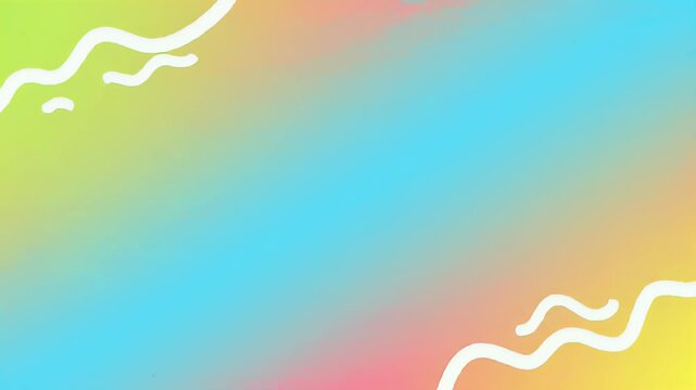 Smooth gradient background with white organic shapes in corners