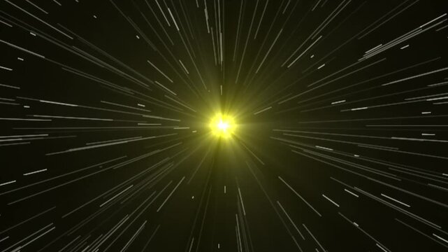 Sun light rays animation with glowing solar flares and volumetric lens leak effect.