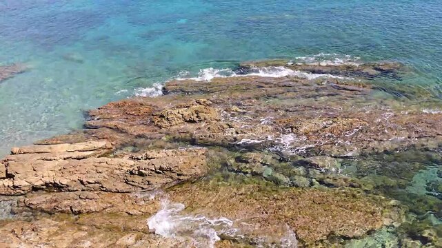 View of the Baie des Fourmis in Beaulieu-sur-Mer, on the French Riviera