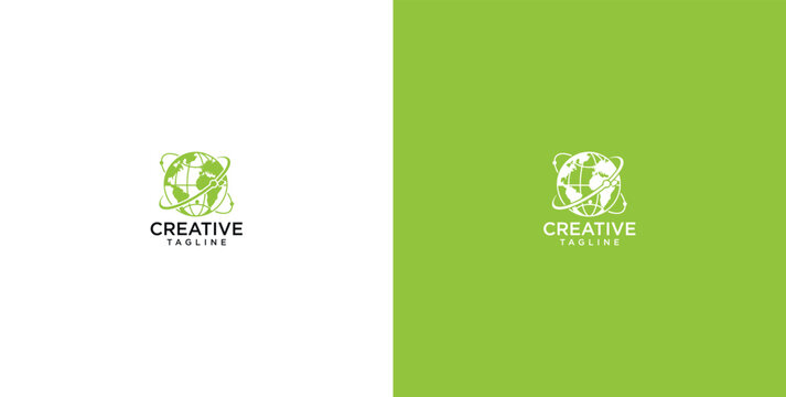 Abstract global creative network symbol with interwoven lines representing worldwide connection and innovation in a modern design concept