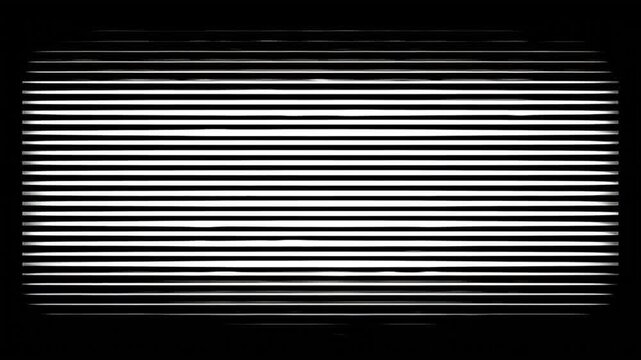 Digital glitch with horizontal scanlines and signal distortion