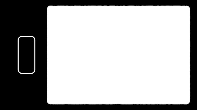 Vintage super 8 mm film frame with scratches. Retro template. Opacity or screen mode usage for overlay your video. 4k animation with alpha channel