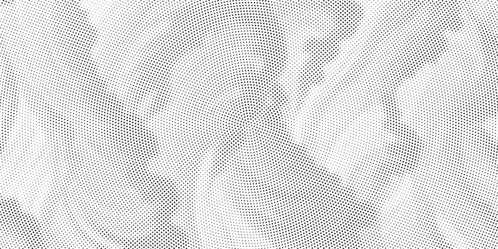 Abstract halftone wave dotted background. Futuristic twisted grunge pattern  dot  circles