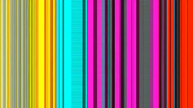 Vibrant colorful vertical stripes shifting in a digital motion loop
