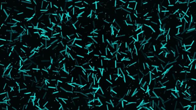 Microscopic Bacteria Cells Swimming in Dark Background 4K Laboratory Motion Graphic Loop