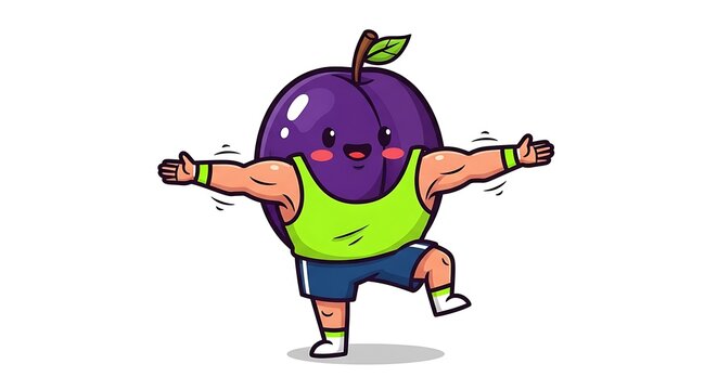 Overweight man in superhero costume flexing arms.