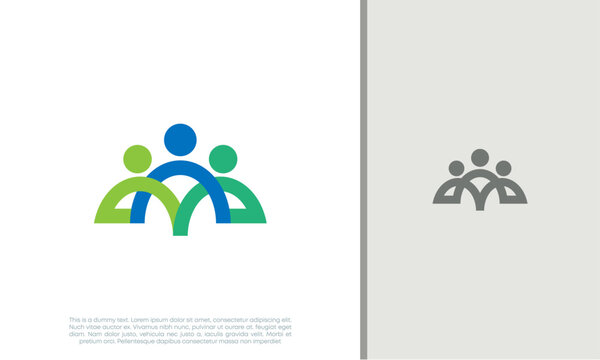 Global Community Logo Icon Elements Template. Community human Logo template vector. Community health care. Abstract Community logo