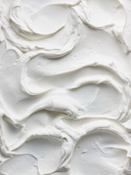 Creamy whipped yogurt  with smooth texture, ideal for cake decoration and dessert presentations