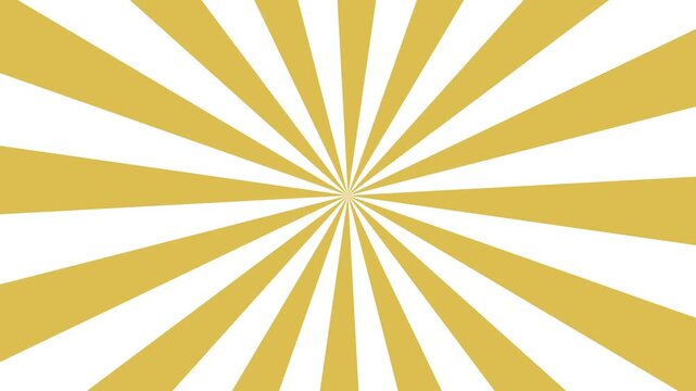 classic dual-color geometric sunburst array revolving uniformly across the viewport.