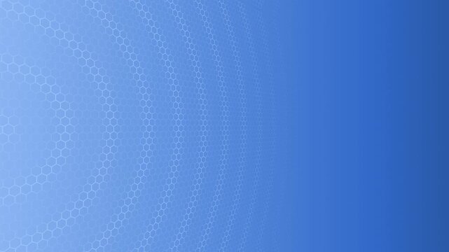 Royal blue  color hexagonal shapes mesh pattern wavy texture gradient design loopable seamless geometrical background
