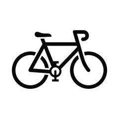 Bicycle transportation icon silhouette with transport transportation isolated © jabirul